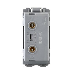 Saxby Grid 13A Fuse Holder Module - Polished Chrome
