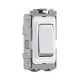 Saxby Grid 20A DP 2-Way Grid Switch Module - Polished Chrome
