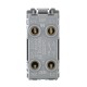 Saxby Grid 20A DP 2-Way Grid Switch Module - Polished Chrome