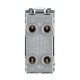 Saxby Grid 20A Intermediate Grid Switch Module - Brushed Steel