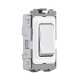 Saxby Grid 20A Intermediate Grid Switch Module - Polished Chrome
