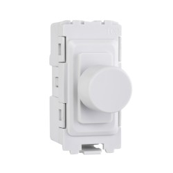 Saxby Grid 1 Gang 2-Way 100W LED Dimmer Module - White