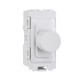 Saxby Grid 1 Gang 2-Way 100W LED Dimmer Module - White