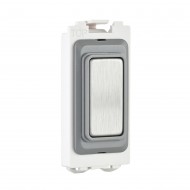 Saxby Grid Blanking Grid Module - Brushed Steel