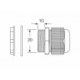 UNICRIMP 20MM WHITE NYLON TRS GLAND 8MM-12MM HOLE IP68 **PACK OF 10**