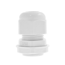 UNICRIMP 32MM WHITE NYLON TRS GLAND 18-25MM HOLE IP68