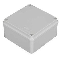 GREY ADAPTABLE JUNCTION BOX IP56 100MM X 100MM X 50MM BOX