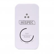 HISPEC BATTERY OPERATED CARBON MONOXIDE ALARM 10 YEAR LITHIUM **RADIO FREQUENCY**
