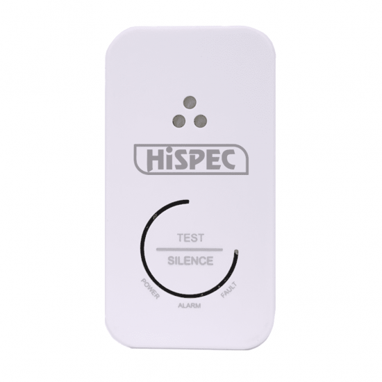 HISPEC BATTERY OPERATED CARBON MONOXIDE ALARM 10 YEAR LITHIUM **RADIO FREQUENCY**