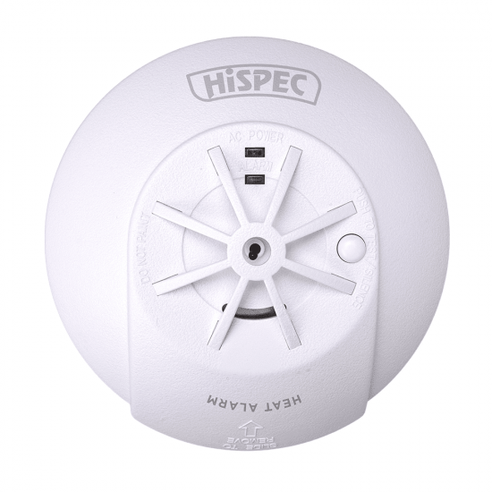 HISPEC *RF PRO* HEAT DETECTOR WIRELESS CONNECT (RADIO FREQUENCY) 10YR BATTERY BACK UP