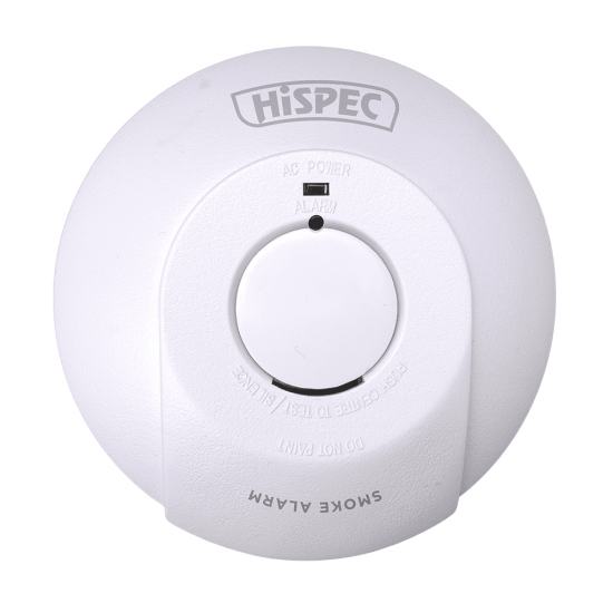 HISPEC MAINS SMOKE DETECTOR INTERCONNECT 10YR LITHIUM FAST FIX