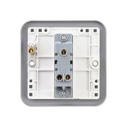 Saxby Metal Clad 10AX 1 Gang 2-Way Switch