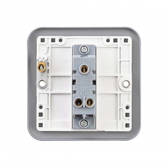 Saxby Metal Clad 10AX 1 Gang 2-Way Switch
