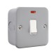 Saxby Metal Clad 20A 1 Gang Double Pole Switch With Neon