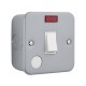Saxby Metal Clad 20A 1G DP Switch With Neon & Flex Outlet