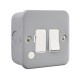 Saxby Metal Clad 13A Switched Fused Spur Unit with Flex Outlet