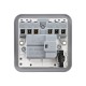 Saxby Metal Clad 13A Switched Fused Spur Unit with Flex Outlet