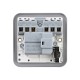 Saxby Metal Clad 13A Switched Fused Spur Unit with Flex Outlet & Neon