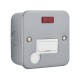 Saxby Metal Clad 13A Unswitched Fused Spur Unit with Flex Outlet & Neon