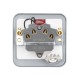 Saxby Metal Clad 13A Unswitched Fused Spur Unit with Flex Outlet & Neon