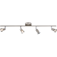 ML KNIGHTSBRIDGE 4 LIGHT BAR BRUSHED CHROME (GU10 LAMPS EXTRA)