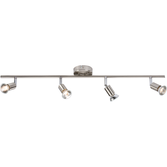 ML KNIGHTSBRIDGE 4 LIGHT BAR BRUSHED CHROME (GU10 LAMPS EXTRA)