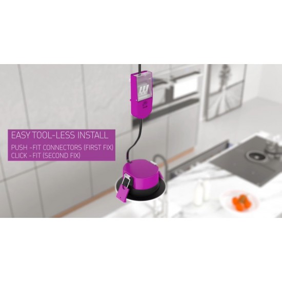 KNIGHTSBRIDGE SPEKTROLED FIXED DOWNLIGHT IP65 CCT DUAL WATTAGE