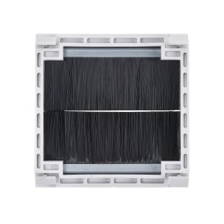 Saxby Euro Module 50mm Brush Module - White Trim/Black Brushes