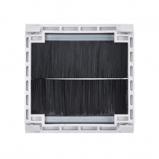 Saxby Euro Module 50mm Brush Module - White Trim/Black Brushes