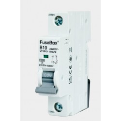 FUSEBOX 10A 10KA B TYPE 1 POLE MCB