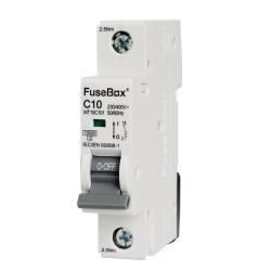 FUSEBOX 10A 10KA C TYPE 1 POLE MCB