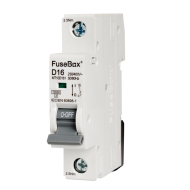 FUSEBOX 16A 10KA D TYPE 1 POLE MCB