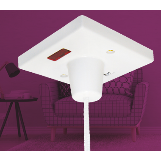 NIGLON 45A DP PULL SWITCH C/W NEON (WHITE PLASTIC)
