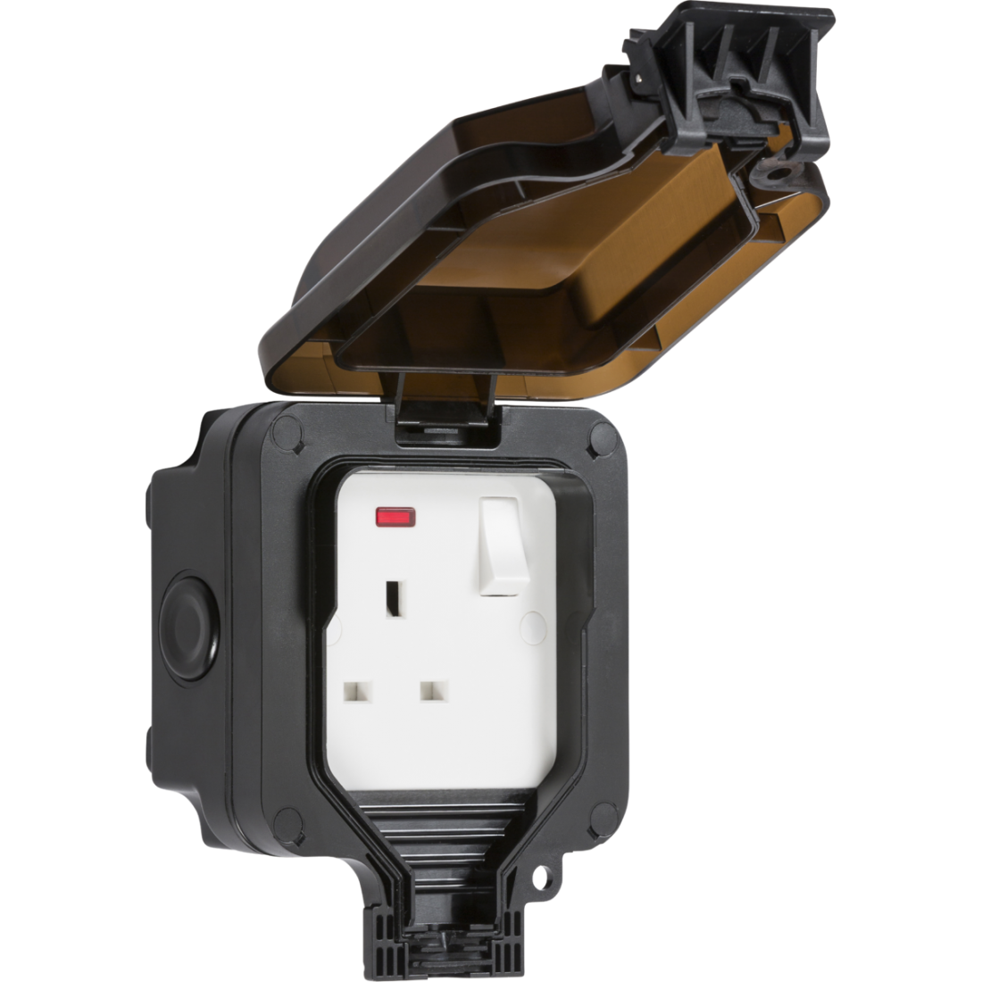 ML KNIGHTSBRIDGE IP66 13A 1 GANG DP SWITCHED SOCKET (BLACK)