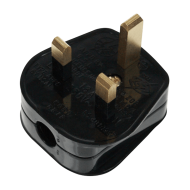 SCOLMORE 13A BLACK PLUG TOP