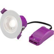 KNIGHTSBRIDGE RENU FIXED DOWNLIGHT IP65 6W CCT (C/W WHITE BEZEL)