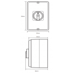32A 4 POLE IP65 ROTARY ISOLATOR