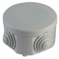 ROUND GREY JUNCTION BOX 65MM X 35MM IP44