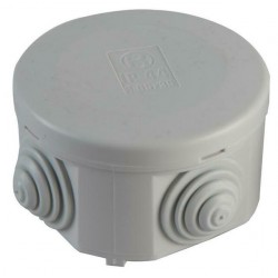 ROUND GREY JUNCTION BOX 65MM X 35MM IP44