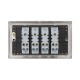 Saxby Raised Screwed 10AX 4 Gang 2-Way Switch - Matt Black with Black Insert