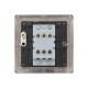 Saxby Raised Screwed 10AX 1 Gang 3-Pole Fan Isolator Switch - Matt Black with Black Insert