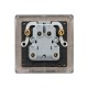 Saxby Raised Screwed 20A 1 Gang Double Pole Switch With Neon - Matt Black with Black Insert