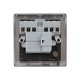 Saxby Raised Screwed 13A Switched Fused Spur Unit with Neon - Antique Brass with Black Inserts