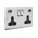 Saxby Brushed Chrome - USB Sockets