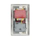 Saxby Raised Screwed Dual Voltage Shaver Socket - Polished Chrome with White Insert