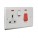 Saxby Brushed Chrome - 45A Switches