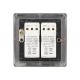Saxby Raised Screwed 2 Gang LED Dimmer 5-100W - Antique Brass