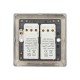 Saxby Raised Screwed 2 Gang LED Dimmer 5-100W - Matt Black