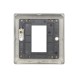 Saxby Raised Screwed 1 Gang Modular Faceplate (1 Module) - Matt Black