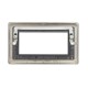 Saxby Raised Screwed 4 Gang Modular Faceplate (4 Modules) - Matt Black